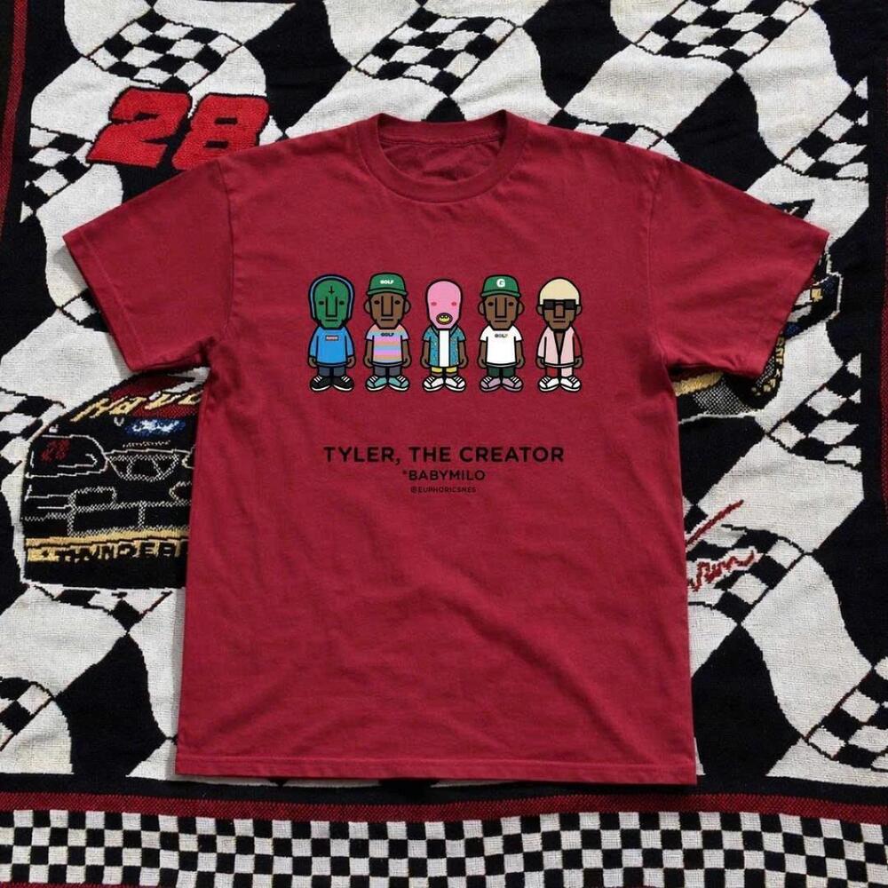 Red And Black Tyler The Creator Baby Milo Cotton T Shirt